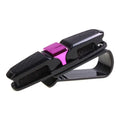 Car Sun Visor Sunglasses Holder Clip | Crystal Rhinestone Bracket Car Visor Organizer QXL purple