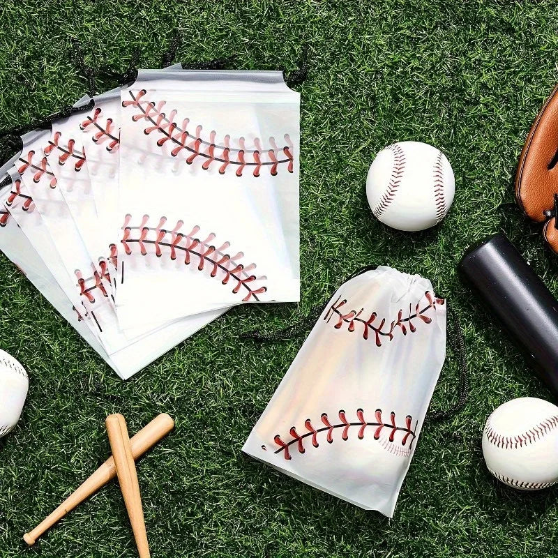 Baseball Drawstring Bag | Cotton Gift, Party & Storage Bag Drawstring Storage Bag QXL