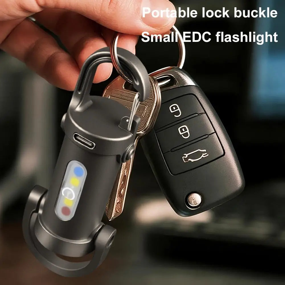 3-Pack Mini COB LED Keychain Flashlight | USB-C Rechargeable Keychain Flashlight QXL