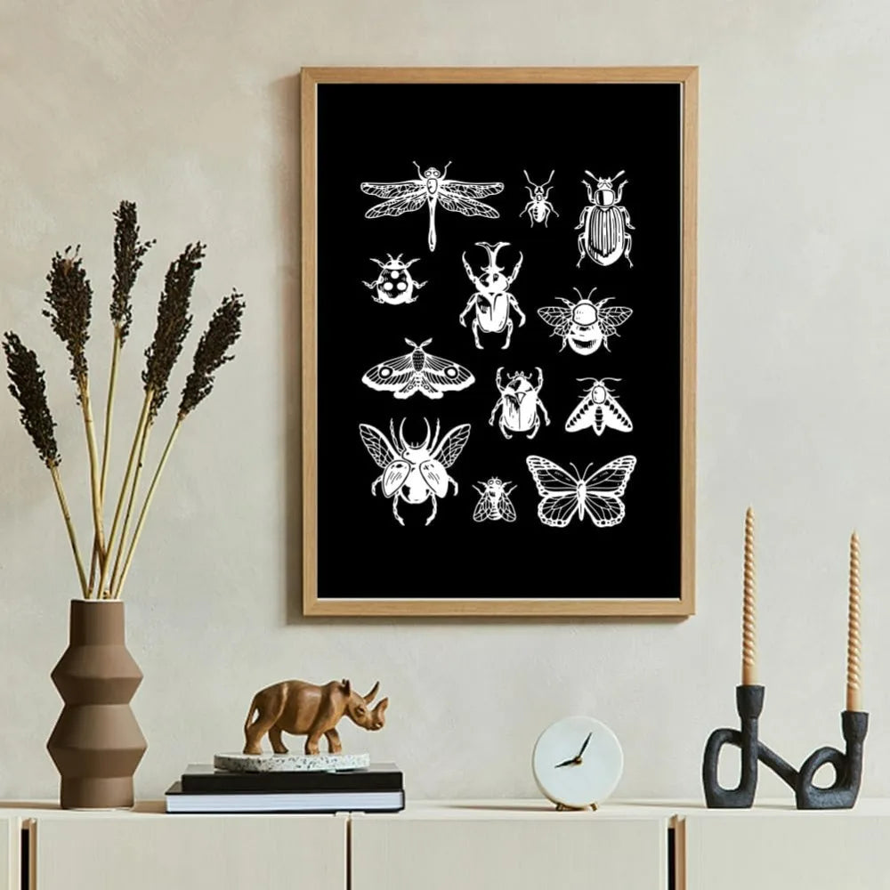 2-Pack Insect Silk Screen Stencils | Reusable 8.6x11" Craft Silk Screen Stencil QXL
