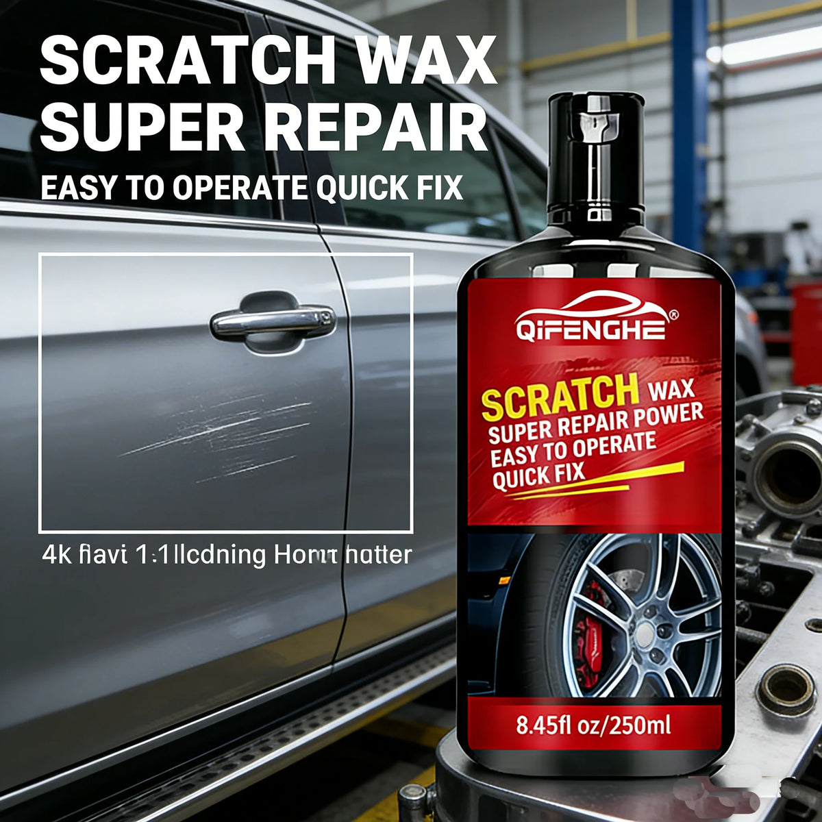 QIFENGHE 250ml Car Scratch Remover Wax | Auto Surface Repair Car Scratch Repair Wax QXL