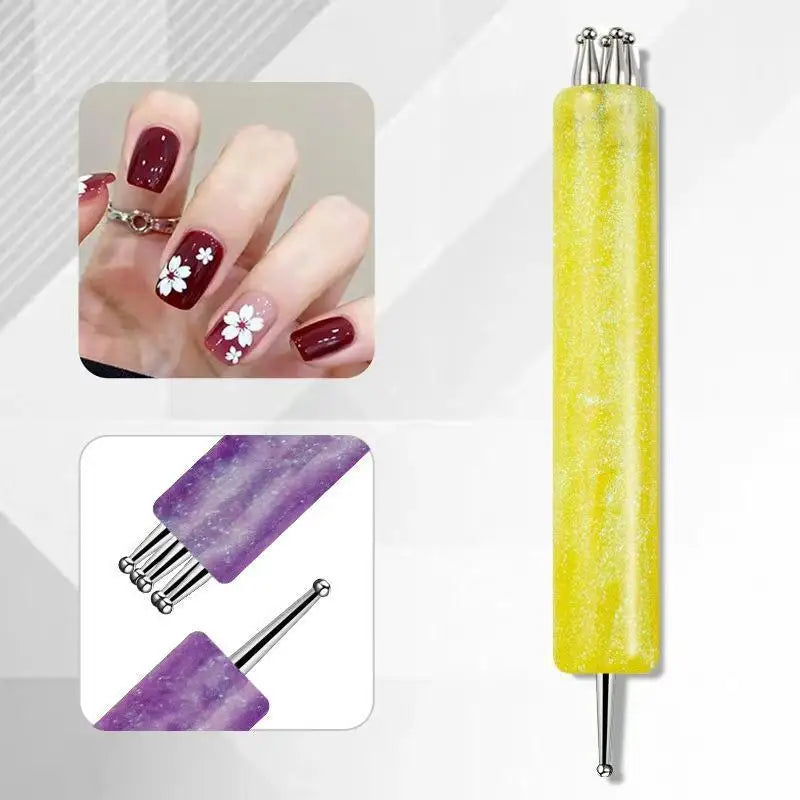 Double-End 5-Petal Flower Nail Dotting Pen | DIY Nail Art Nail Dotting Pen QXL