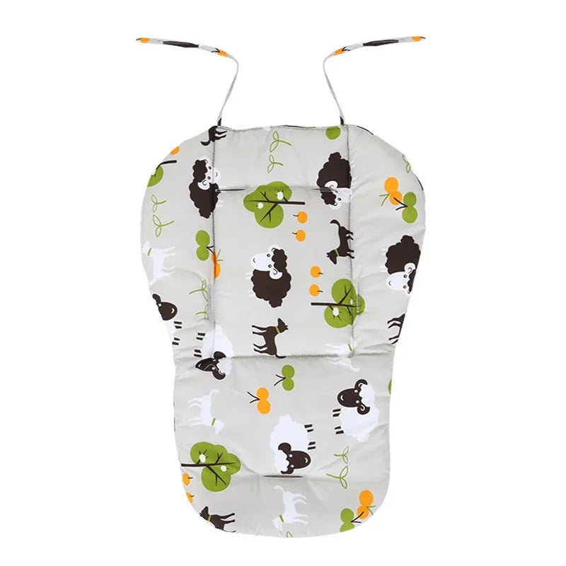 Baby Highchair Cushion Cotton Seat Pad | Stroller & Booster Mat Baby Seat Cushion QXL B218 Gray