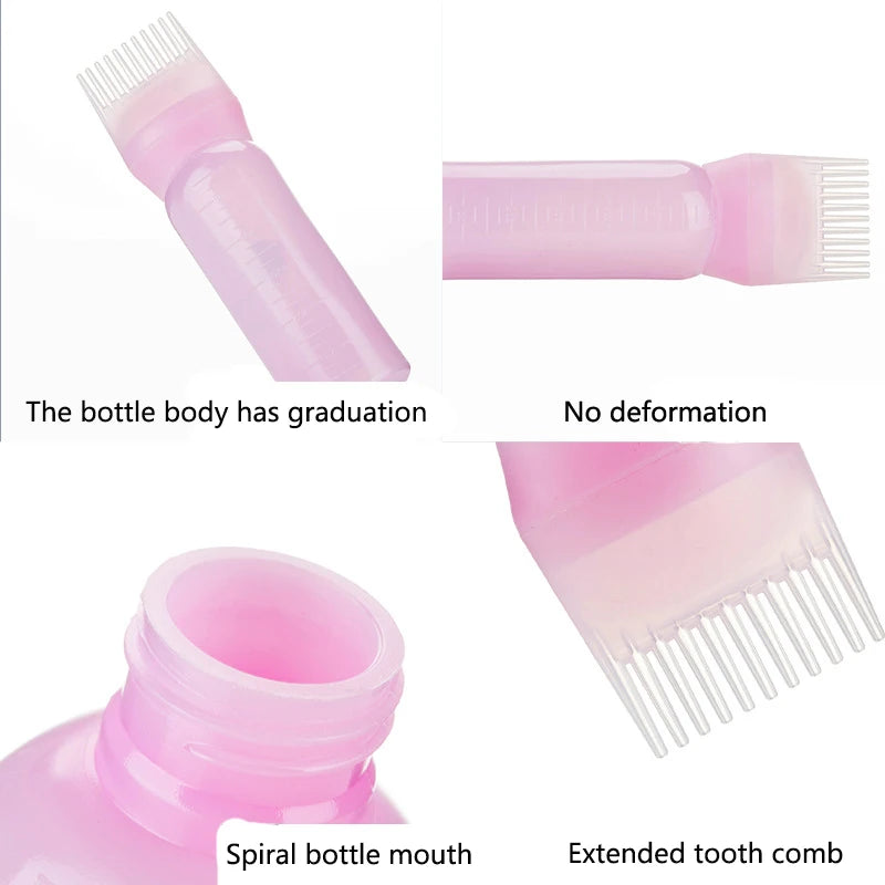 160ml Hair Dye Applicator Comb Bottle | Salon Coloring Tool Hair Dye Applicator QXL
