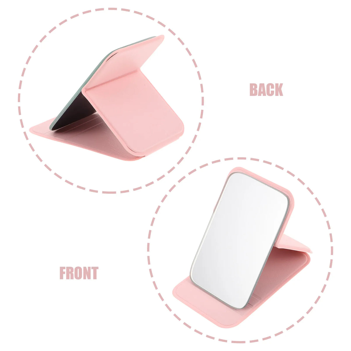 Compact Folding Makeup Mirror | Portable Pocket Purse Mirror Compact Vanity Mirror QXL