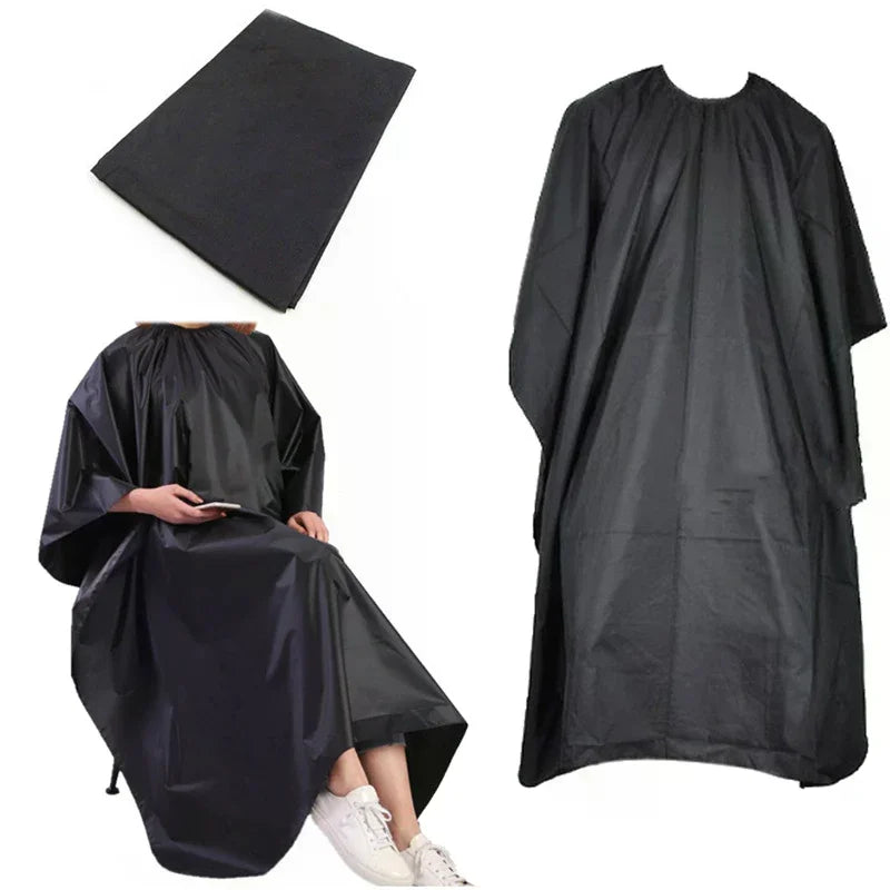 Waterproof Hair Cutting Cape | Pro Salon Barber Gown Black Hair Cutting Cape QXL