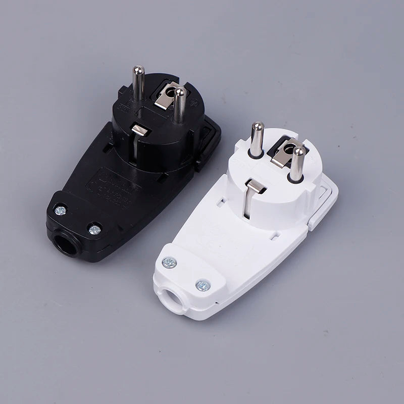 Extra Flat EU Plug Adapter 250V 16A | Folding Handle & Kink Guard Socket Plug Adapter QXL