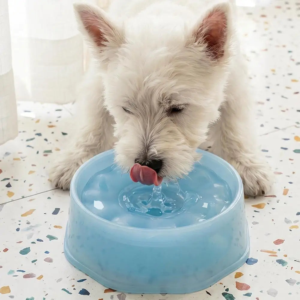Floating Dog Water Bowl | Slow Feeder No-Slip Dispenser Pet Water Bowl QXL