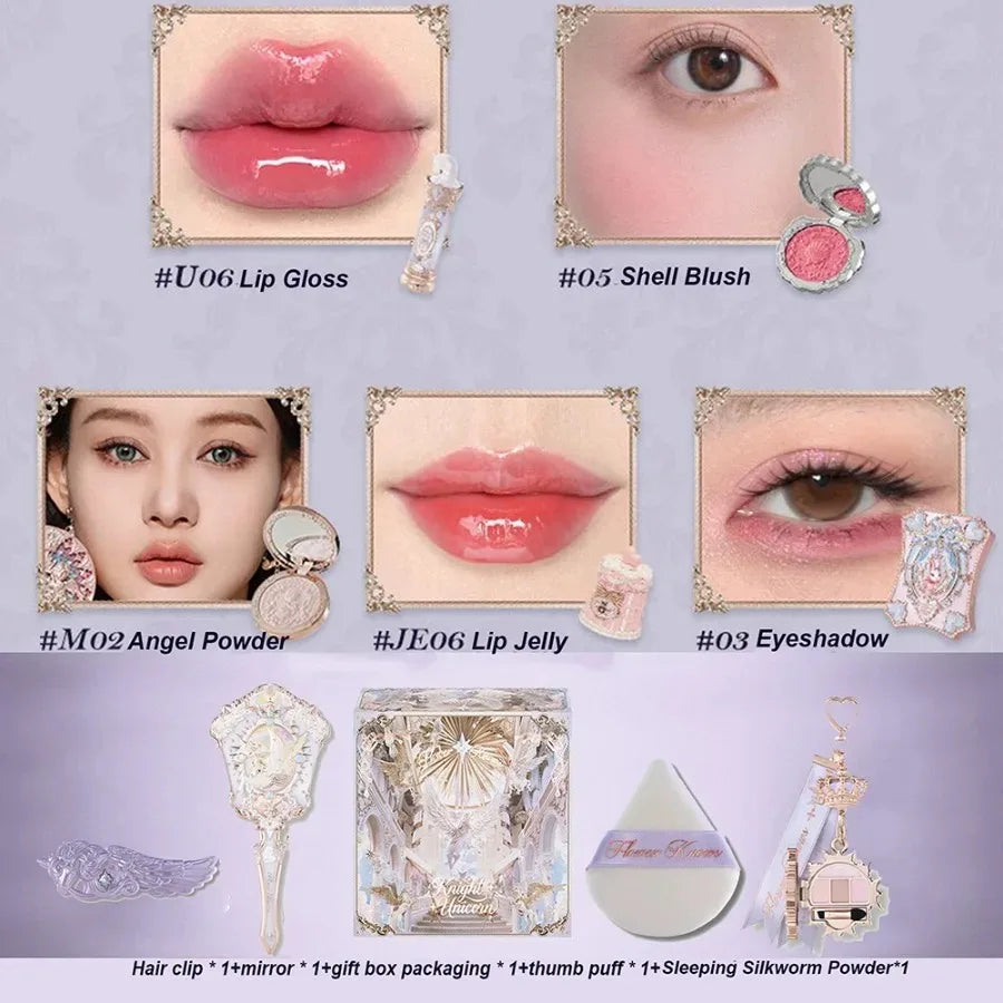 Flower Knows Strawberry Cupid Full Makeup Gift Set Makeup Gift Set QXL Strawberries Set