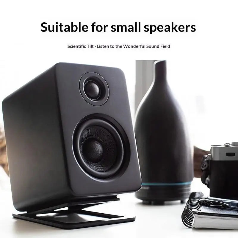 2-Pack Desktop Speaker Stands | Aluminum Tabletop Audio Risers Speaker Stand QXL