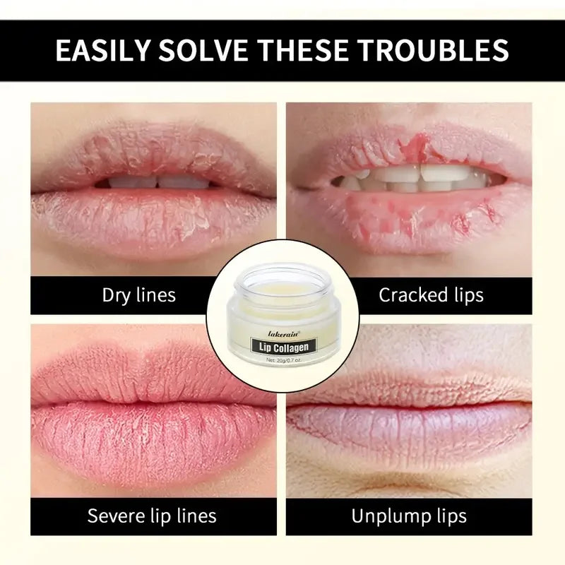VERONNI Collagen Lip Mask – Overnight Hydrating Lip Balm Overnight Lip Mask QXL