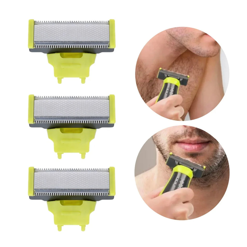 Electric Shaver Replacement Heads | Washable Razor Blades Men Shaver Replacement Heads QXL