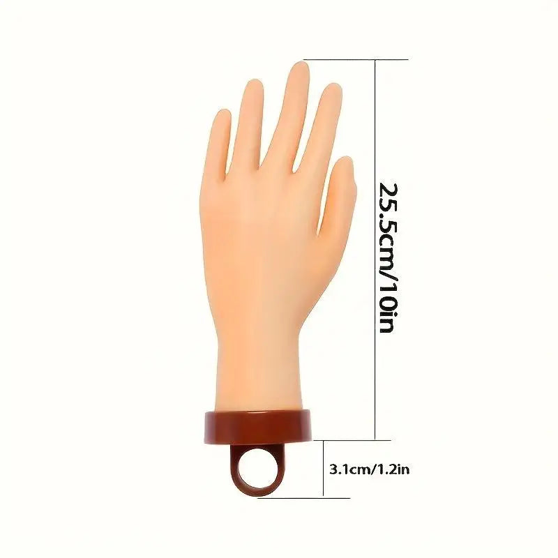 Adjustable Nail Practice Hand with Desktop Bracket | Mannequin Nail Practice Hand QXL