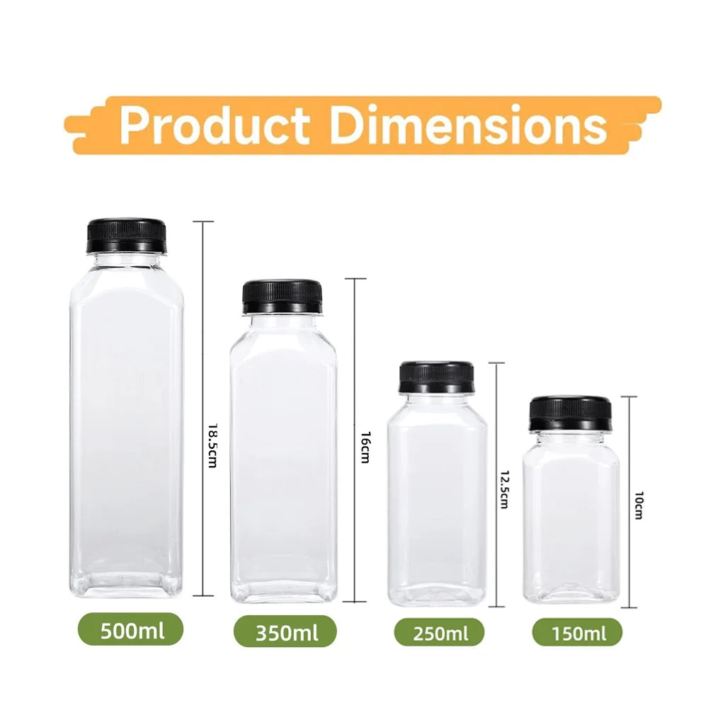 BPA-Free Reusable Juice Bottles with Lids – 5 to 16 oz Reusable Drink Bottles QXL