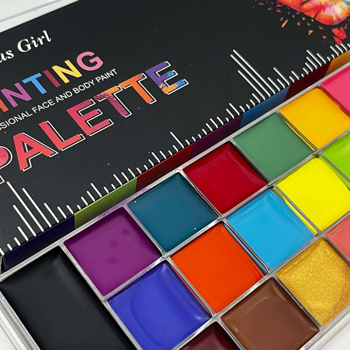 20-Color Face & Body Paint Palette | Halloween & Festivals Face & Body Paint QXL