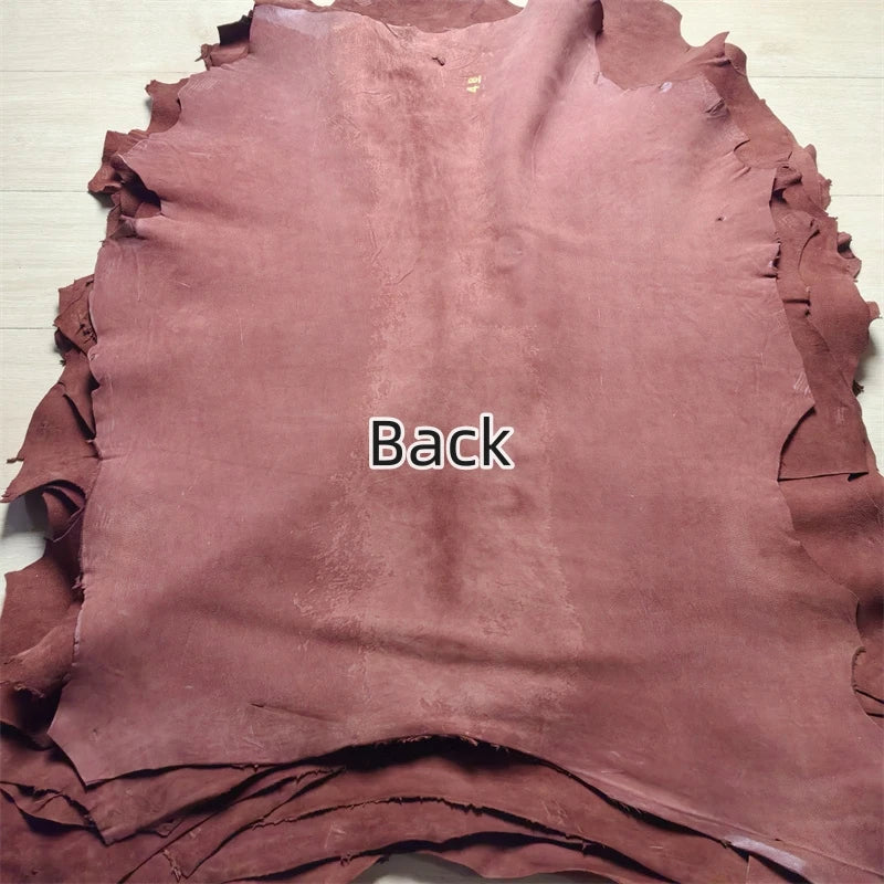 Brick Red First Layer Sheepskin Leather 0.8–1mm | DIY Craft Genuine Leather Fabric QXL