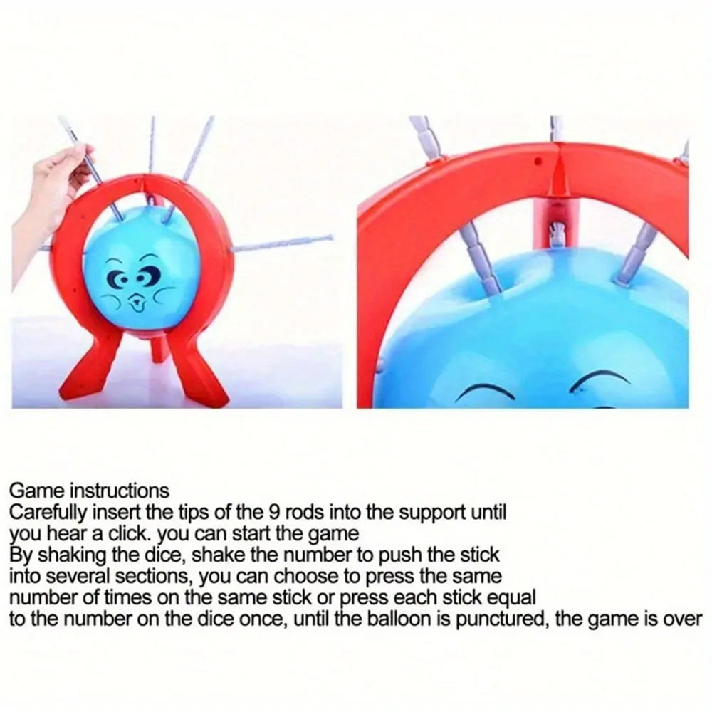Tabletop Balloon Pop Spike Game | Family Party Prank Toy Party Prank Game QXL