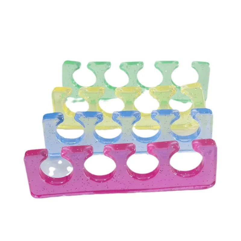 Soft Silicone Toe Separators for Pedicure – 2 Pack, 6 Colors Toe Separator QXL