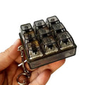 9-Key LED Fidget Keyboard Keychain | Clicky Tactile Toy Fidget Keychain Toy QXL A