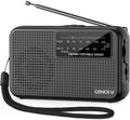 YITHOR Portable AM/FM Emergency Radio | Telescopic Antenna Portable AM/FM Radio QXL Black
