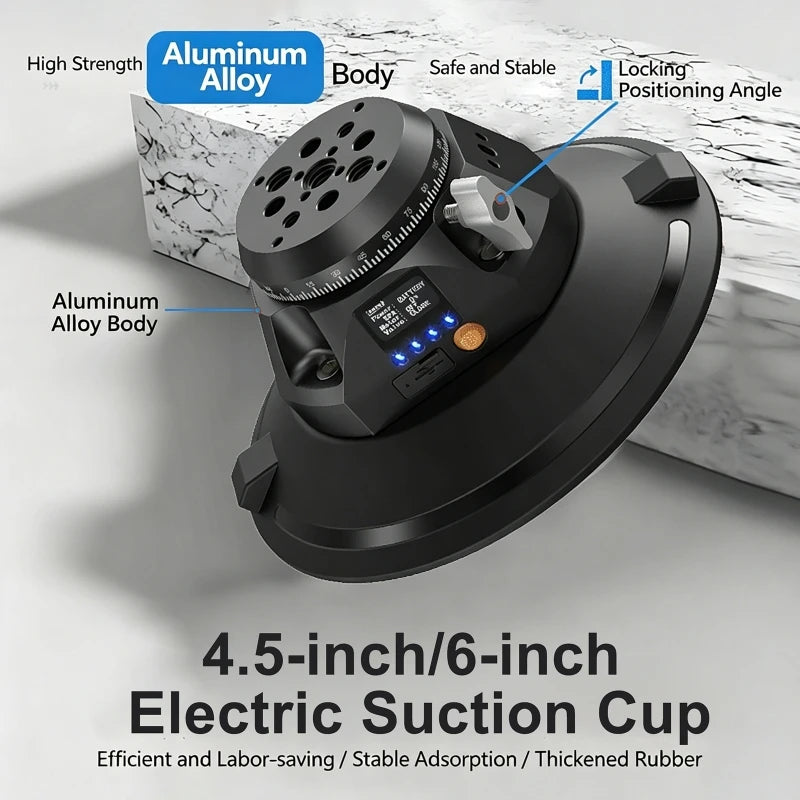 360° Electric Suction Cup Camera Mount for Cars | 35kg Load Camera Suction Mount QXL