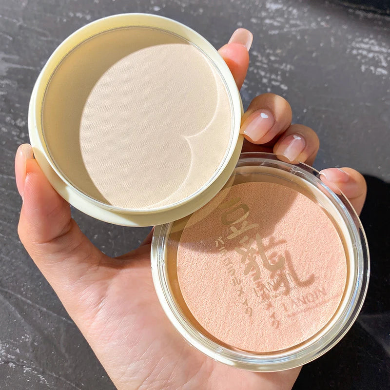 Soy Milk Pressed Powder – Oil Control, Brightening & Waterproof Pressed Setting Powder QXL