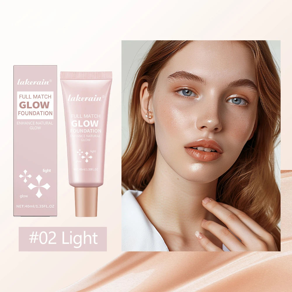 Glow Foundation Liquid Highlighter & Bronzer Cream 45ml Glow Foundation Cream QXL