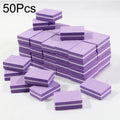 50/100-Pack Mini Nail Buffer Blocks | Manicure & Pedicure Files Nail Buffer Blocks QXL 50Pcs-Purple