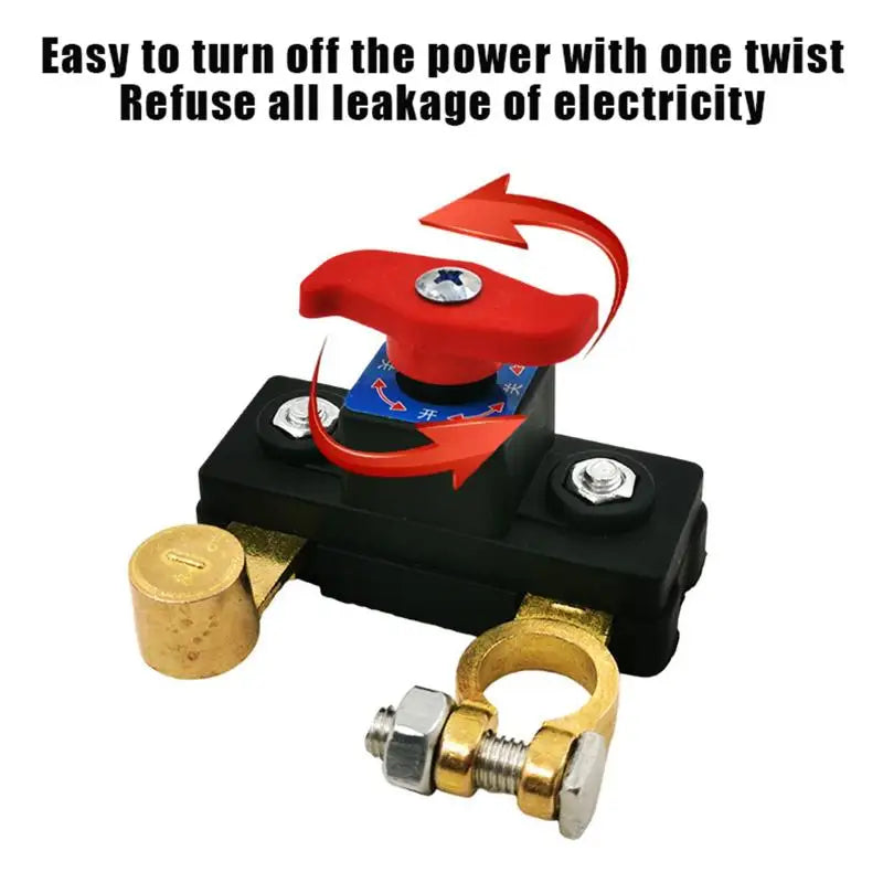 Car Battery Cut-Off Switch 12V/24V | Circuit Breaker Battery Disconnect Switch QXL