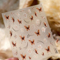 5D French Nail Stickers Gold Silver Hot Stamping Decals