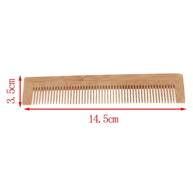 Bamboo Wooden Massage Hair Comb Set | 5 or 10 Piece Natural Wooden Hair Comb QXL