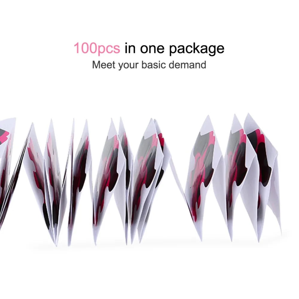 100-Pack Fish Pattern Nail Extension Paper Forms Self-Adhesive Nail Extension Forms QXL