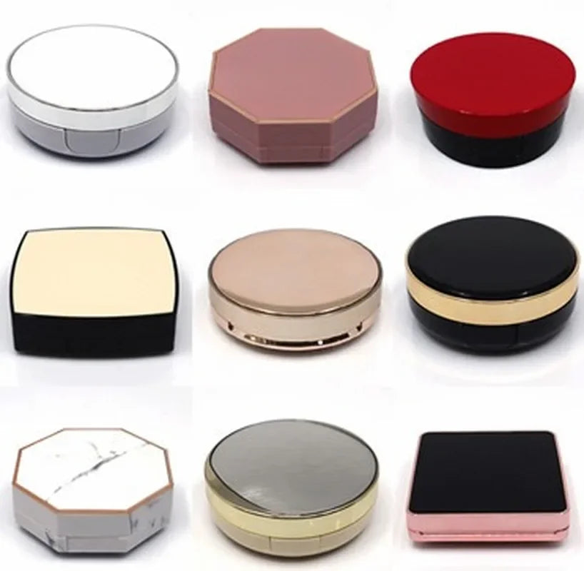 Empty Air Cushion Compact Case with Puff, Sponge & Mirror Makeup Compact Case QXL