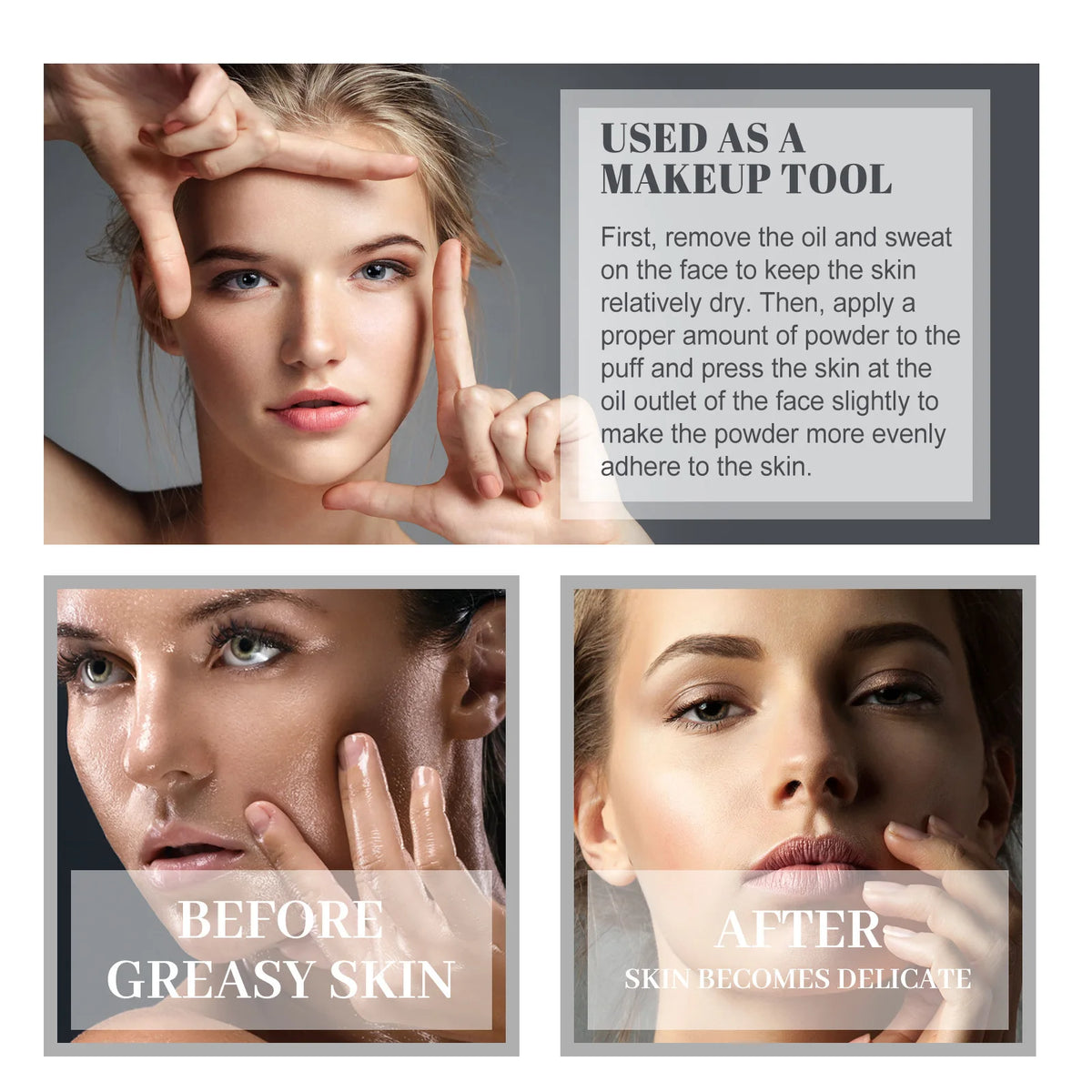 Matte Face Setting Pressed Powder – Oil Control & Long Lasting Pressed Setting Powder QXL