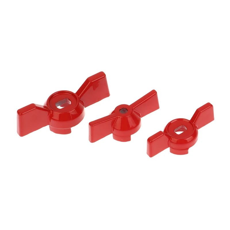 2-Pack Aluminum Red Butterfly Ball Valve Handle Wrench Valve Handle Replacement QXL