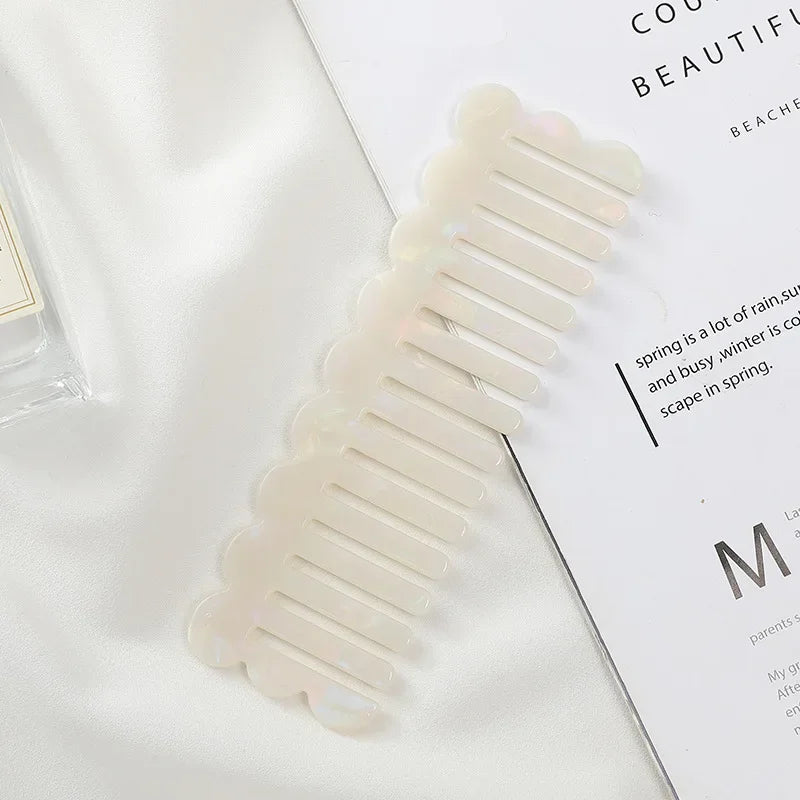 Anti-Static Wide Tooth Acetate Hair Comb | Salon & Travel Wide Tooth Hair Comb QXL