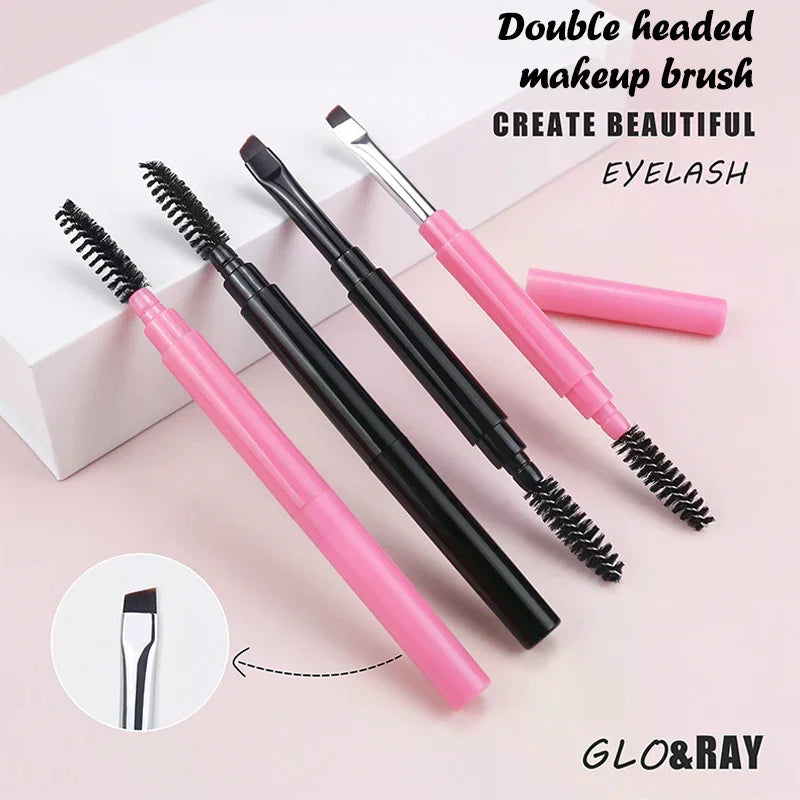 YOVIP Double-Ended Eyebrow & Eyeliner Brush with Cover Eyebrow & Eyeliner Brush QXL