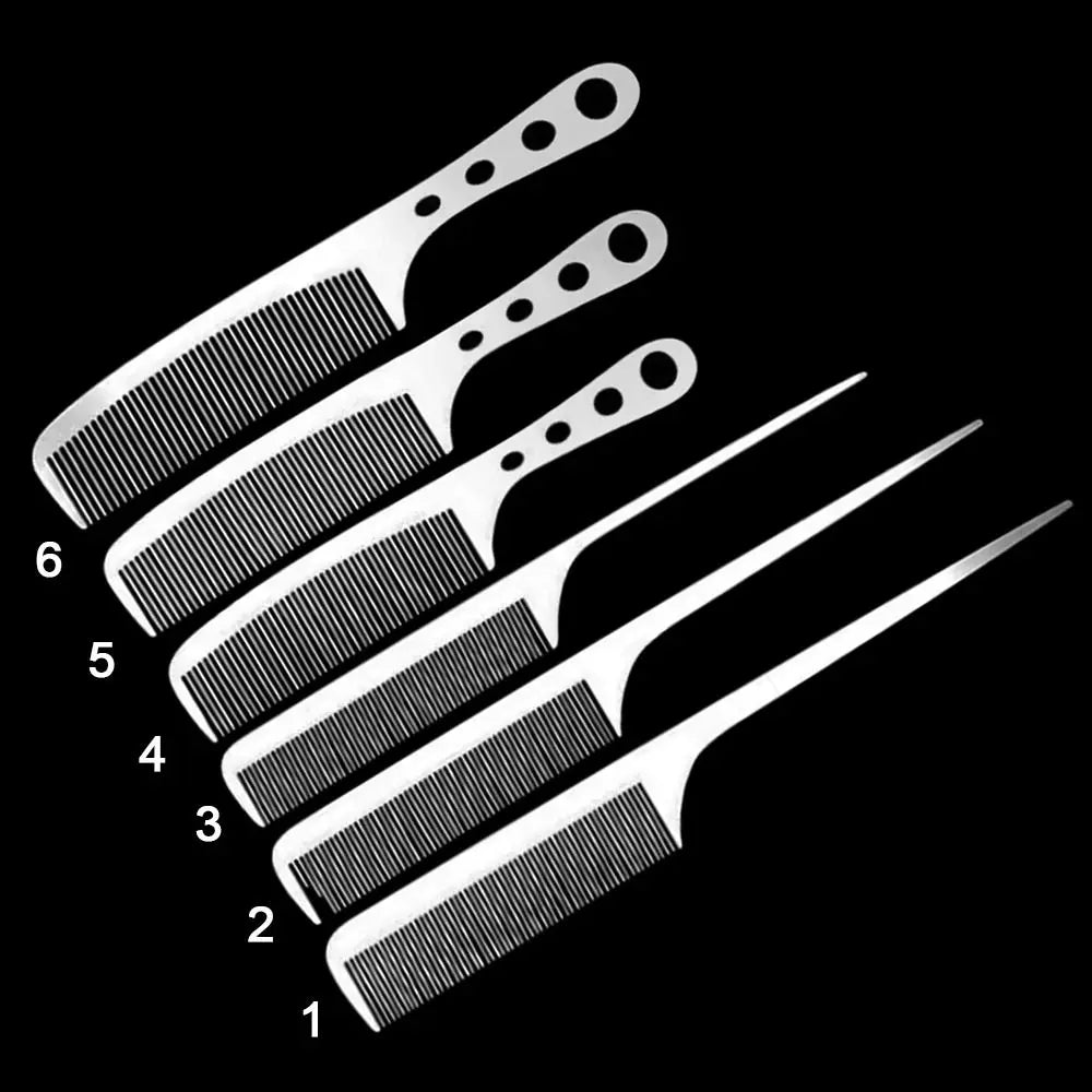 Stainless Steel Anti-Static Barber Comb | Ultra-Thin Styling Barber Styling Comb QXL