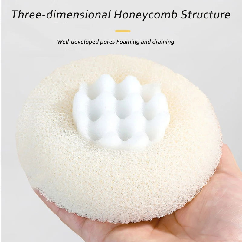 Soft Exfoliating Bath Brush & Body Scrubber Sponge Ball Bath Scrubber Brush QXL