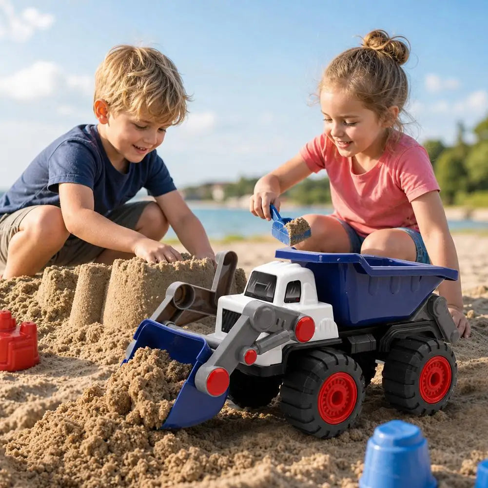 Kids Sand Excavator Truck Toy | Movable Arm Beach Digger Construction Toy Truck QXL