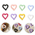 100-Pack Heart Flat Back Nail Charms | DIY Cabochons Nail Art Charms QXL Default Title