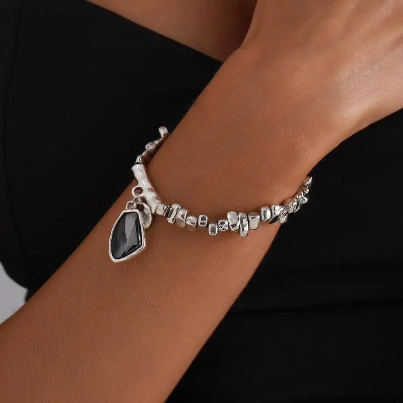Elegant Metal Glitter Pendant Necklace | Women's Statement Jewelry Pendant Necklace QXL