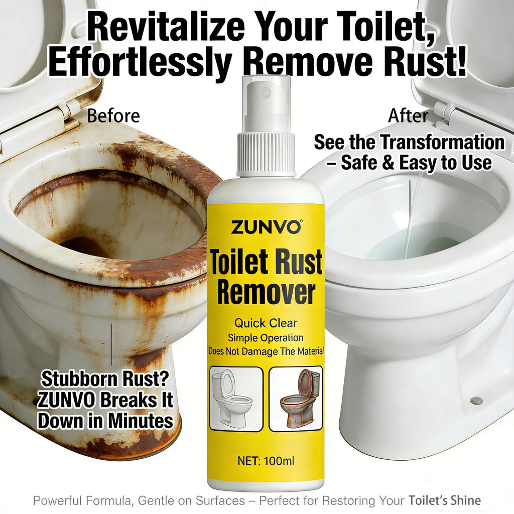 Toilet Rust Remover Spray | Quick Stain & Limescale Cleaner Rust Remover Spray QXL
