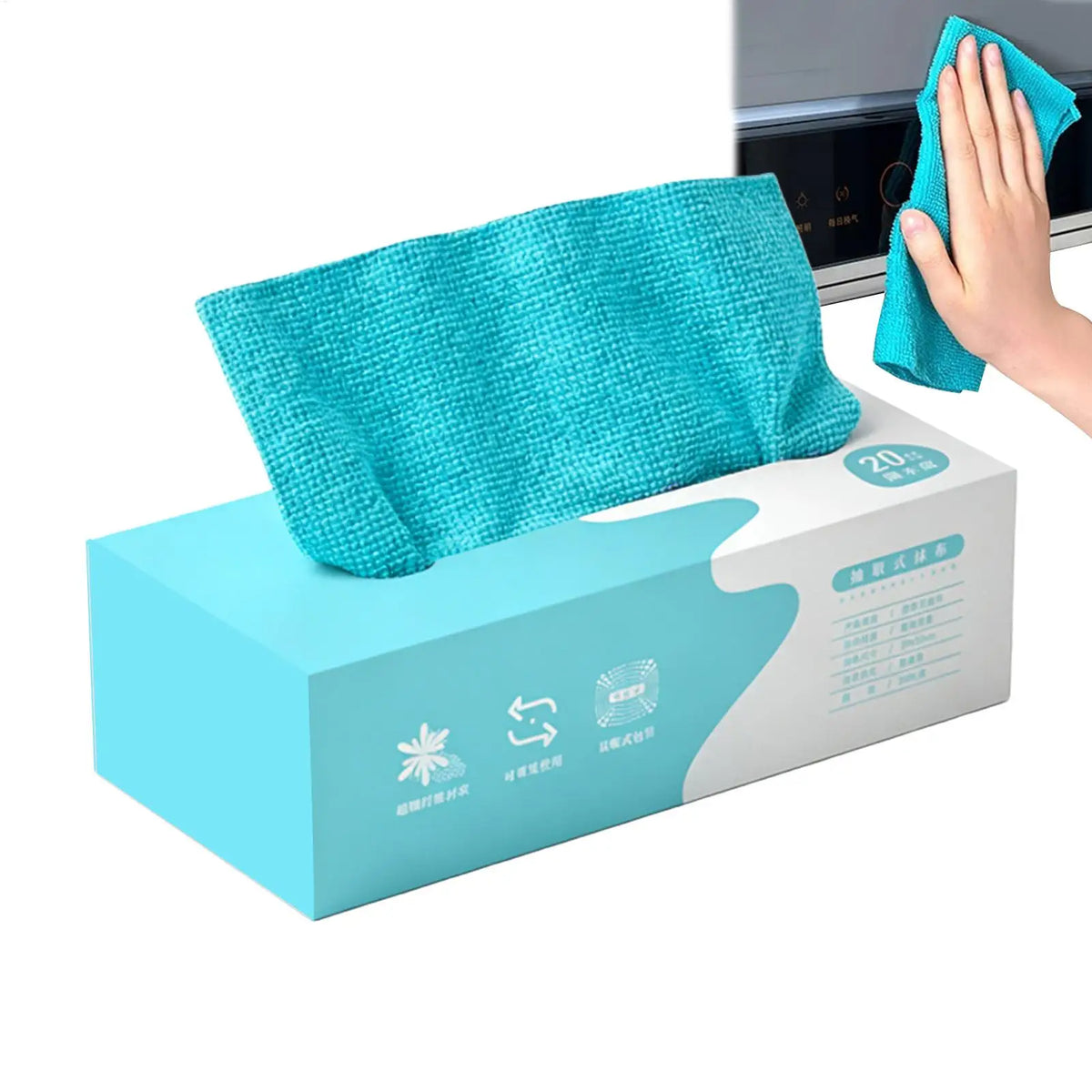 20-Pack Microfiber Cleaning Cloths | Streak-Free & Lint-Free Microfiber Cleaning Cloths QXL
