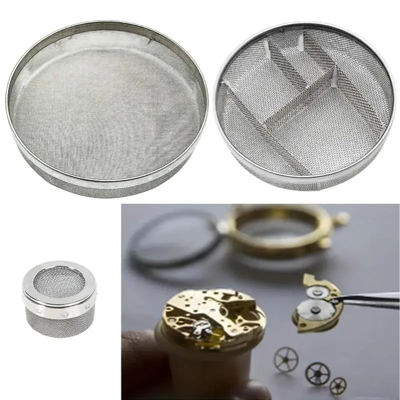 Stainless Steel Ultrasonic Cleaning Mesh Basket | Watch & Jewelry Ultrasonic Cleaning Basket QXL