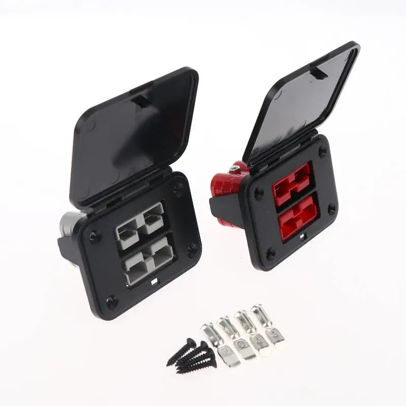 50A 600V Twin Flush Mount Plug Connector | EV & Forklift Flush Mount Connector QXL