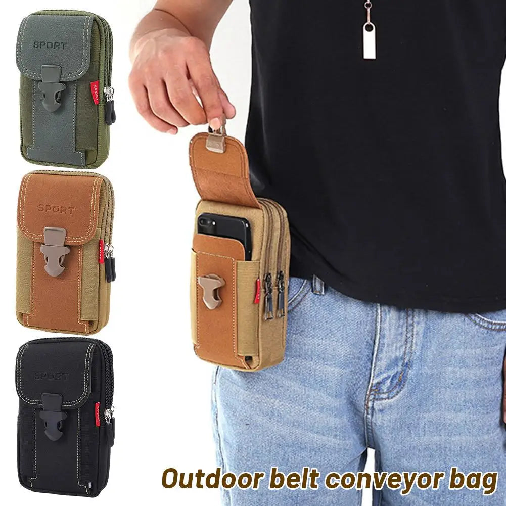Nylon Tactical Waist Bag | Waterproof Hiking Phone Fanny Pack Tactical Waist Bag QXL