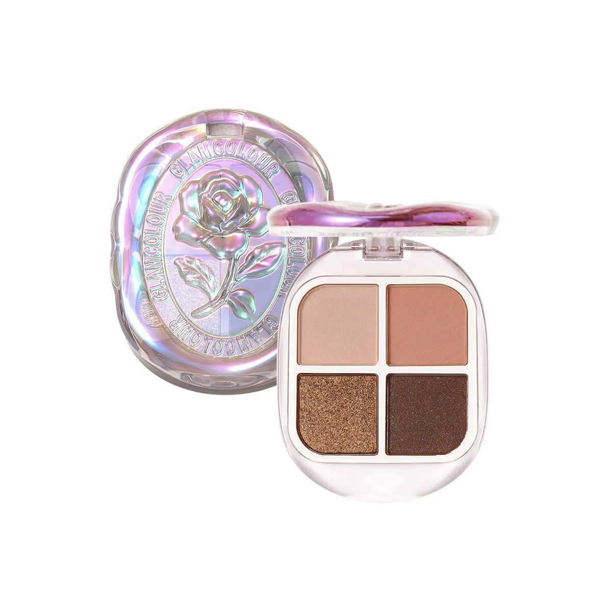 4-Color Fire Eyeshadow Palette | Shimmer Matte Metallic Eyeshadow Palette QXL