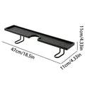 No-Drill Bathroom Sink Shelf | Countertop Organizer Bathroom Sink Organizer QXL Black