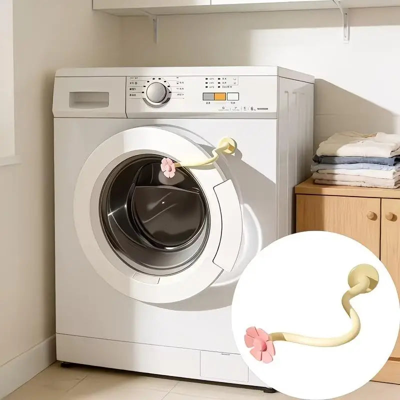 Floral Washing Machine Door Vent Buckle | Magnetic Door Stop Washing Machine Accessory QXL